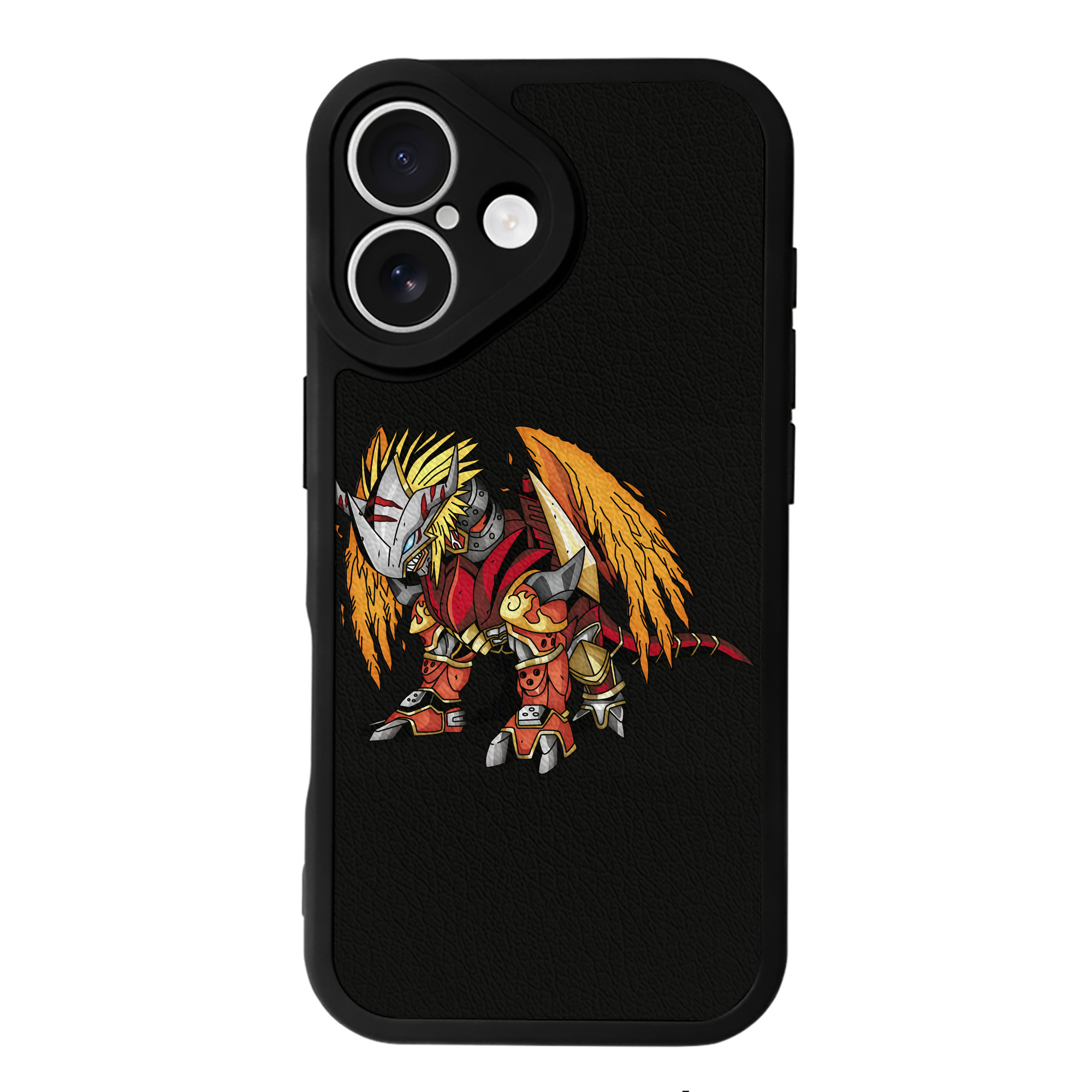 （画像用） Digimon デジタルモンスター/デジモン 【iPhone 16シリーズ対応】シリコンスマホケース（レザー調） 材質：シリコン